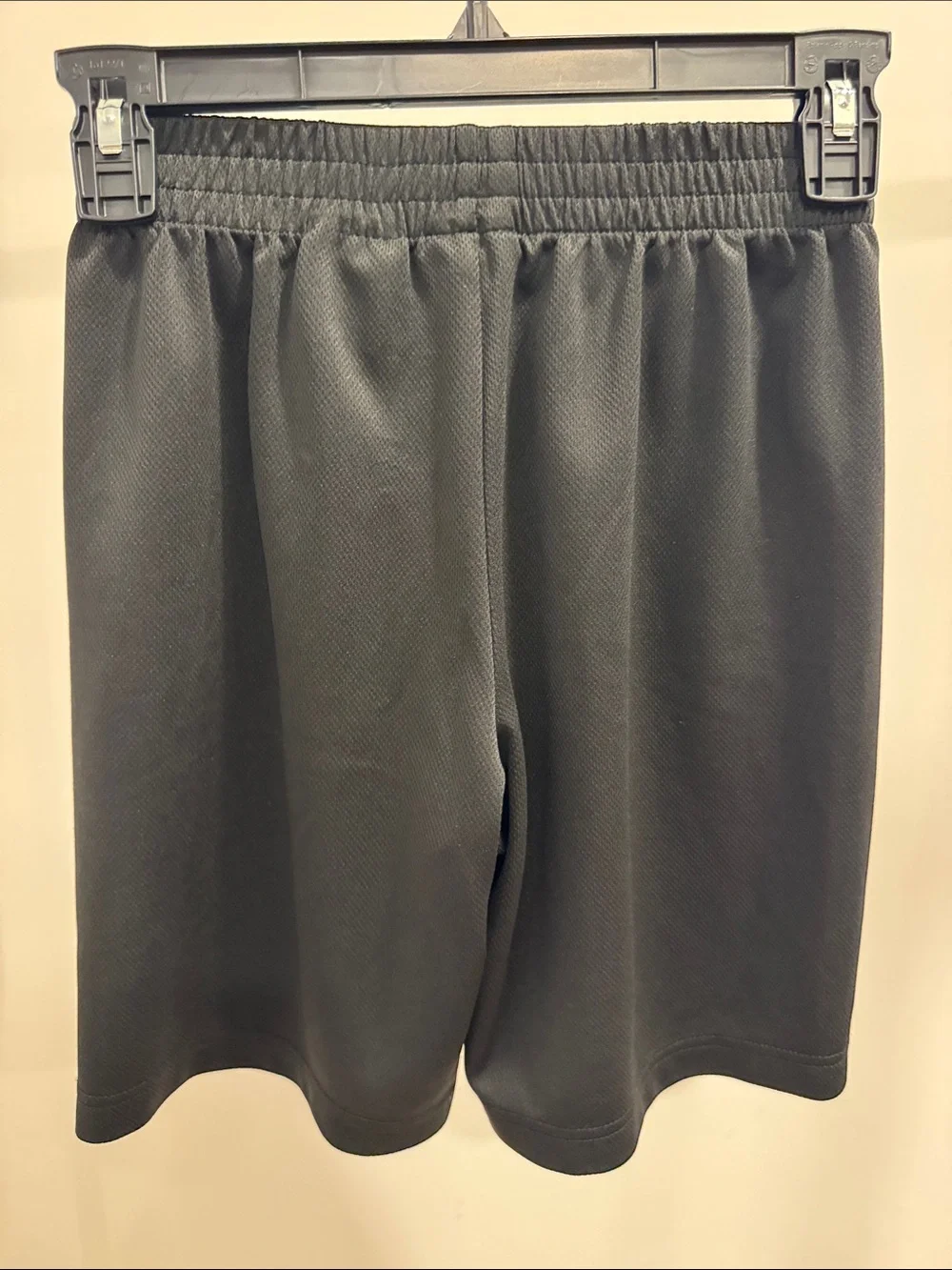 Jordan Black Athletic Shorts with Red Jumpman and White AIR Text